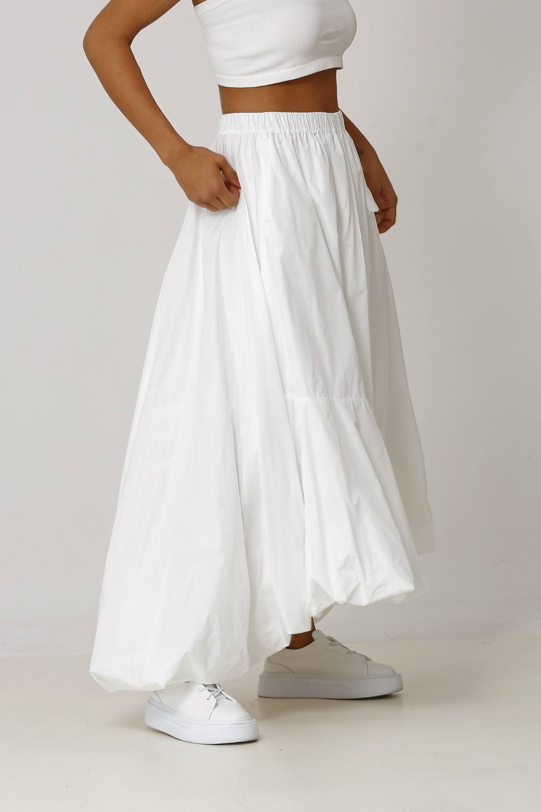 Balloon Skirt - White