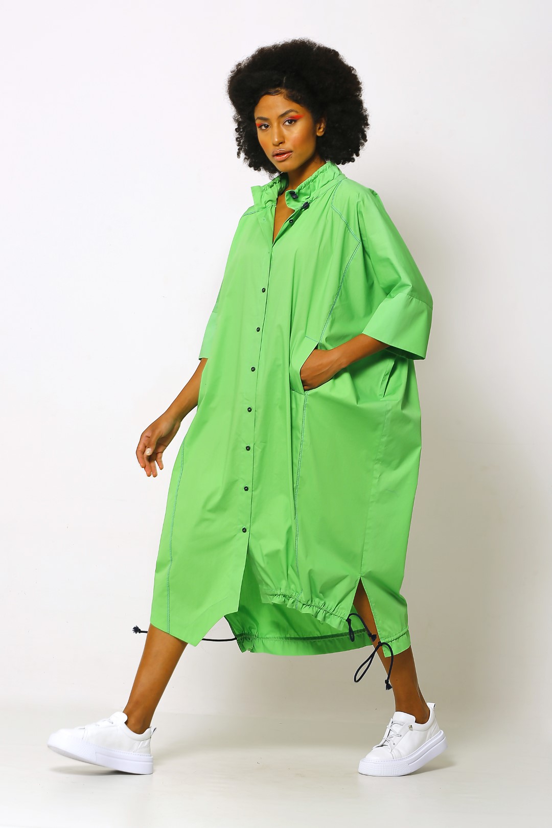 Women's Mint Green Crochet Lace Button-up Blouse - Cupshe