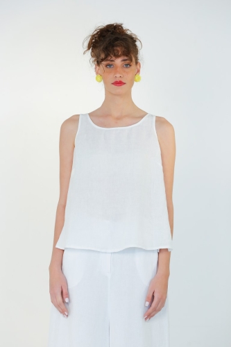 Keten Atlet - Beyaz - 2